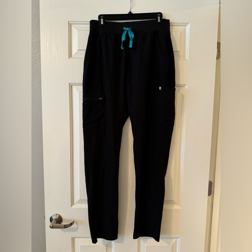 FIGS Scrub FREEx Lined Yola High Waisted Skinny Pants Women Medium Tall Black